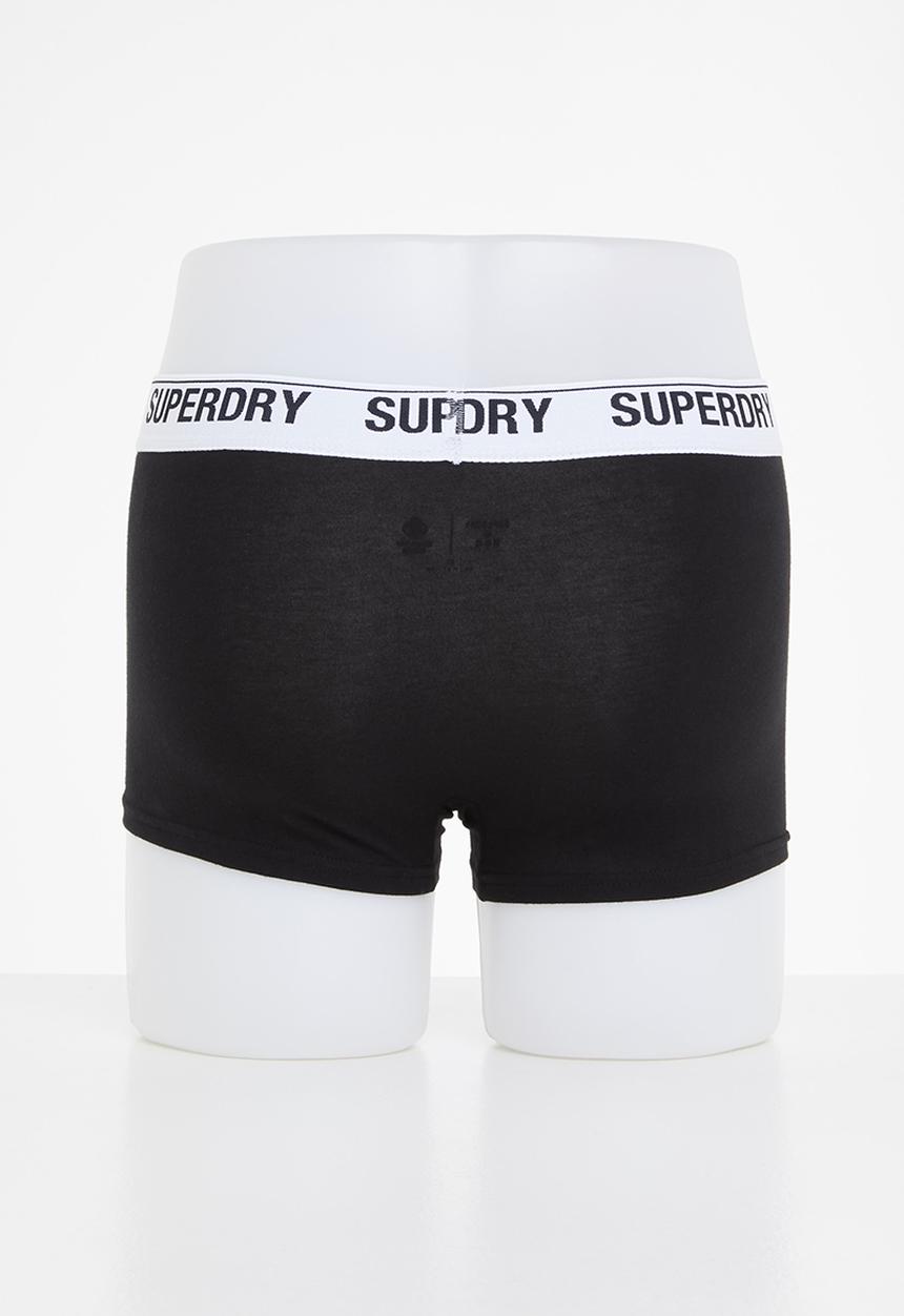 Superdry. - Trunk multi triple pack - optic black