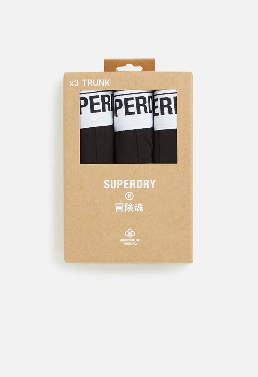 Superdry. - Trunk multi triple pack - optic black