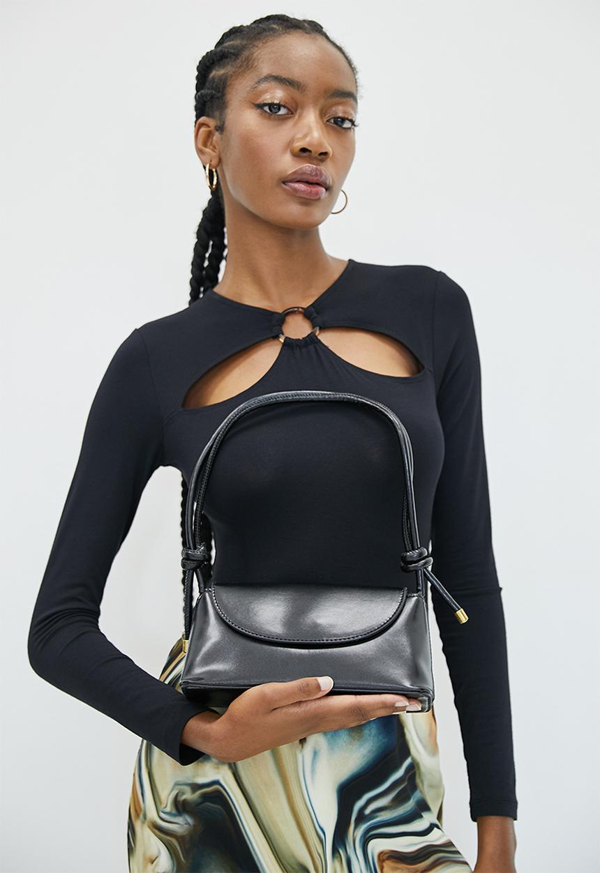 Superbalist - Stacey baguette bag - black