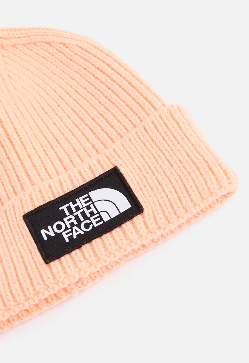 The North Face - Tnf logo box cuffed beanie - apricot ice