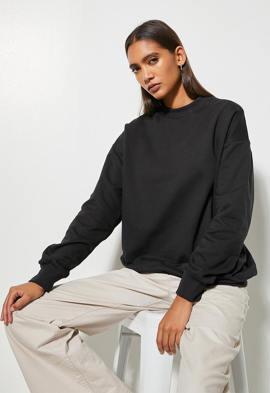Superbalist - Crew sweat - black