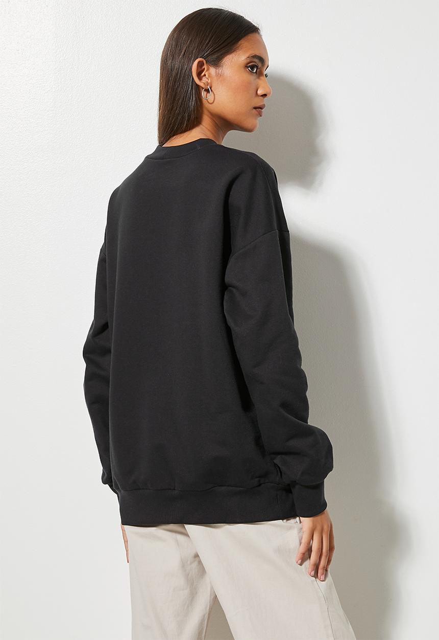 Superbalist - Crew sweat - black