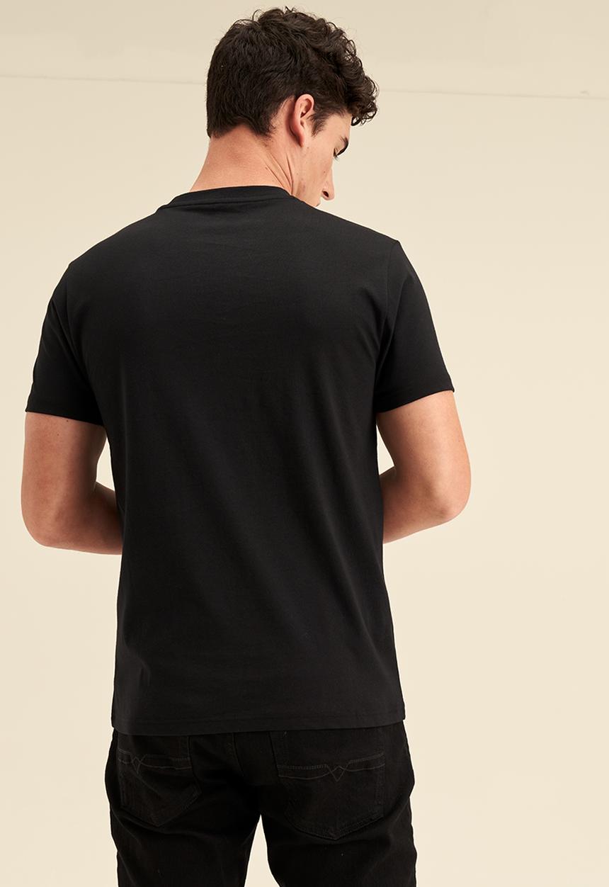 POLO - Men sport logo short sleeve tee - black