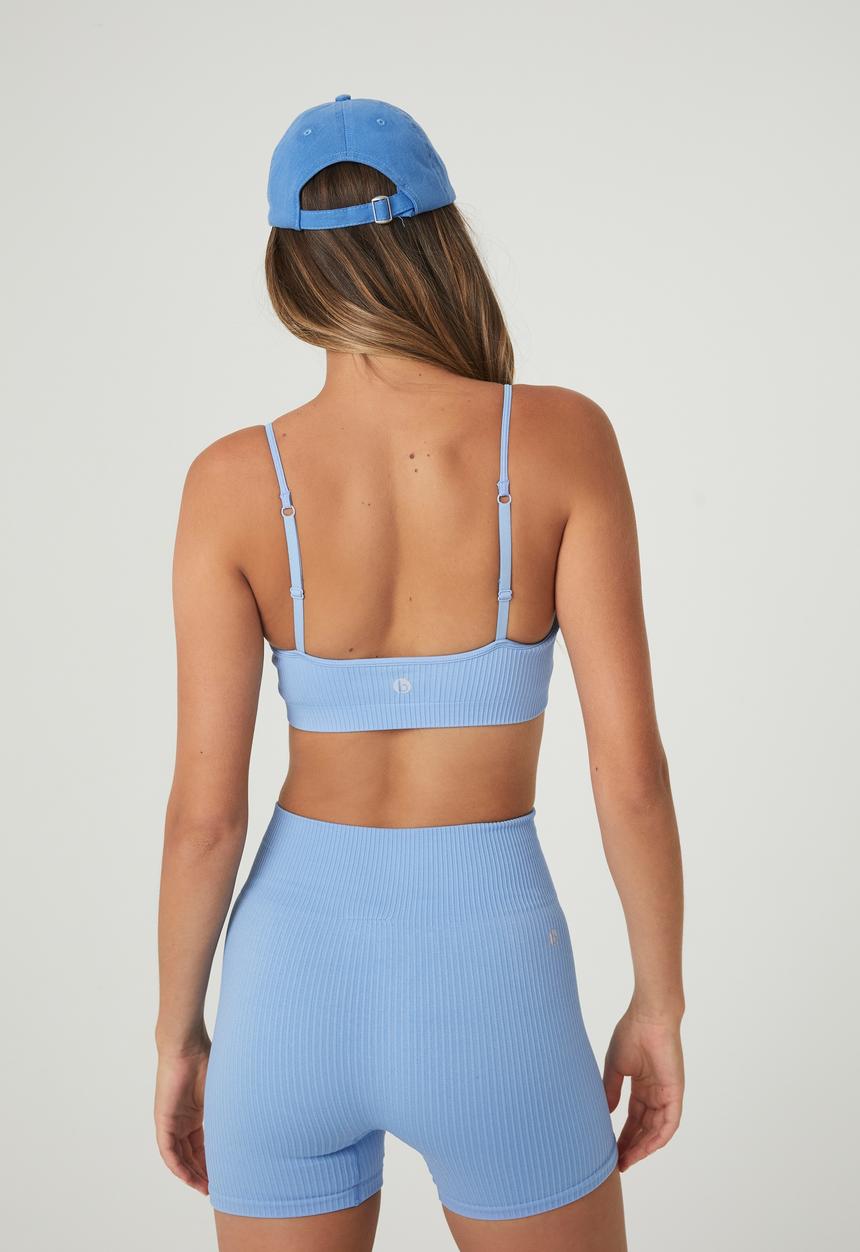 Cotton On - Seamless tiny crop - iced sky rib