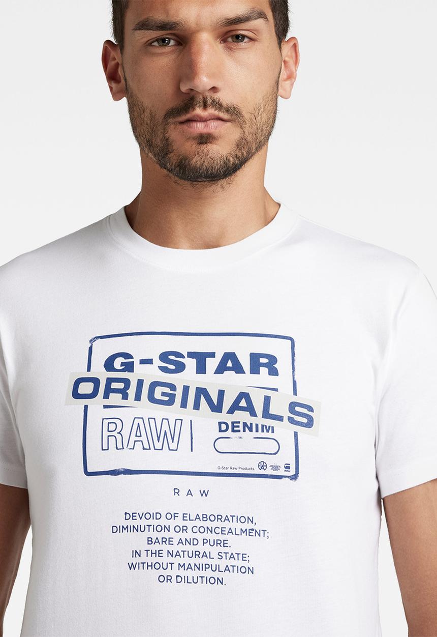 G-STAR - Originals logo r t - white