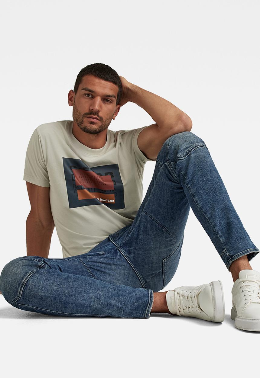 G-STAR - Cvrd originals r tee - mineral grey