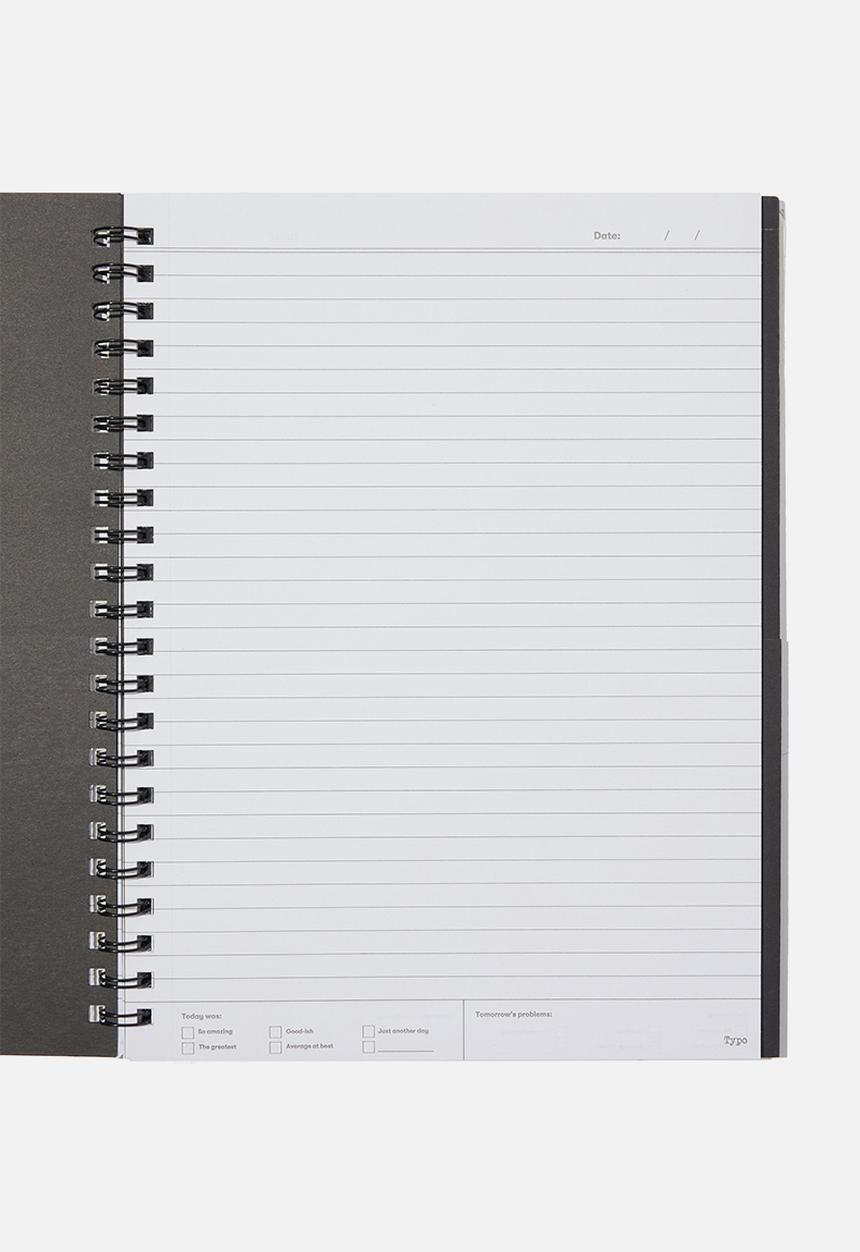 Typo - A4 campus notebook recycled - healthy boundaries solarised