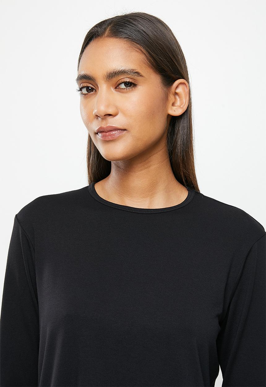 Superbalist - Sleep long sleeve top and pants set - black