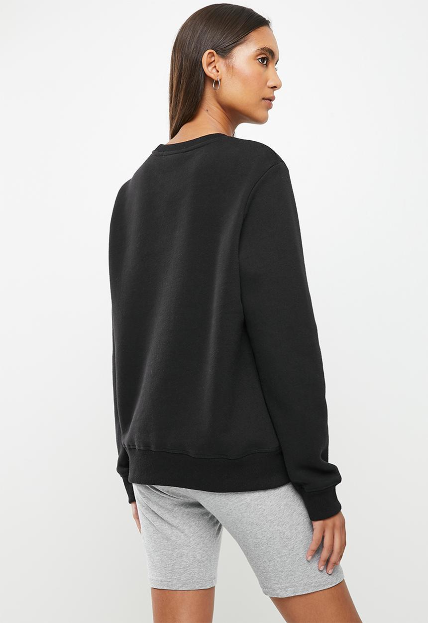 Superdry. - Vintage logo emb crew - black