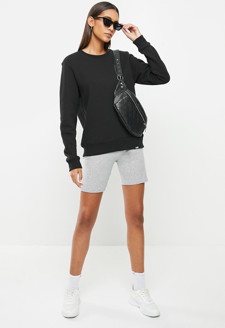 Superdry. - Vintage logo emb crew - black