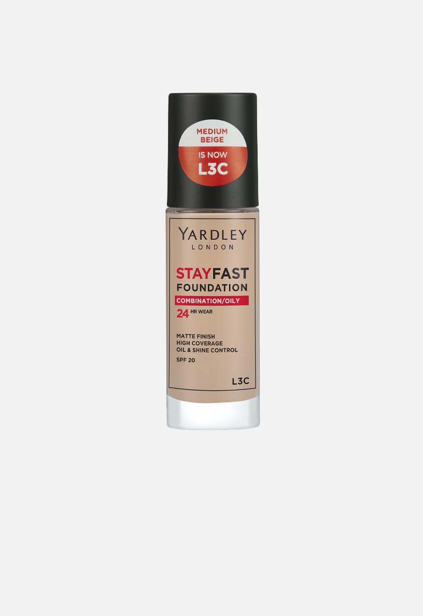 Yardley London - Stayfast Foundation Combination to Oily Skin SPF20 - L3C