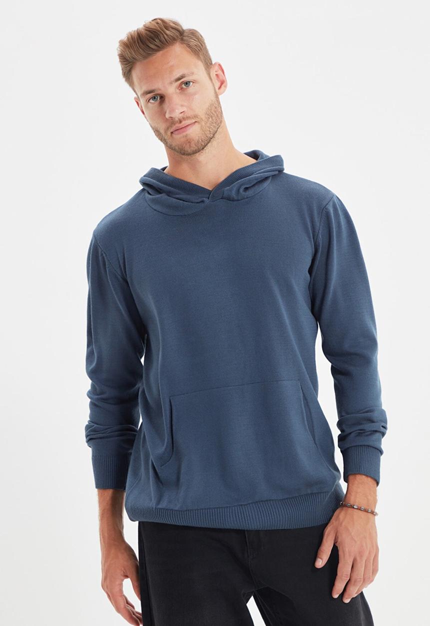 Trendyol - Cruzin regular fit hoodie - indigo