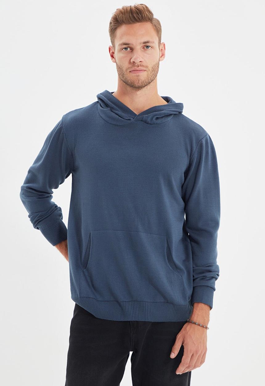 Trendyol - Cruzin regular fit hoodie - indigo