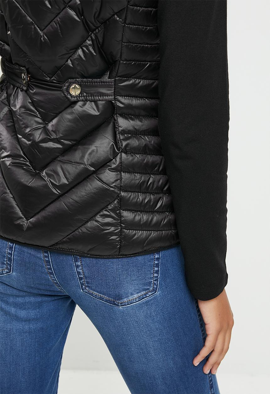 SISSY BOY - Sleeveless puffer jacket - black