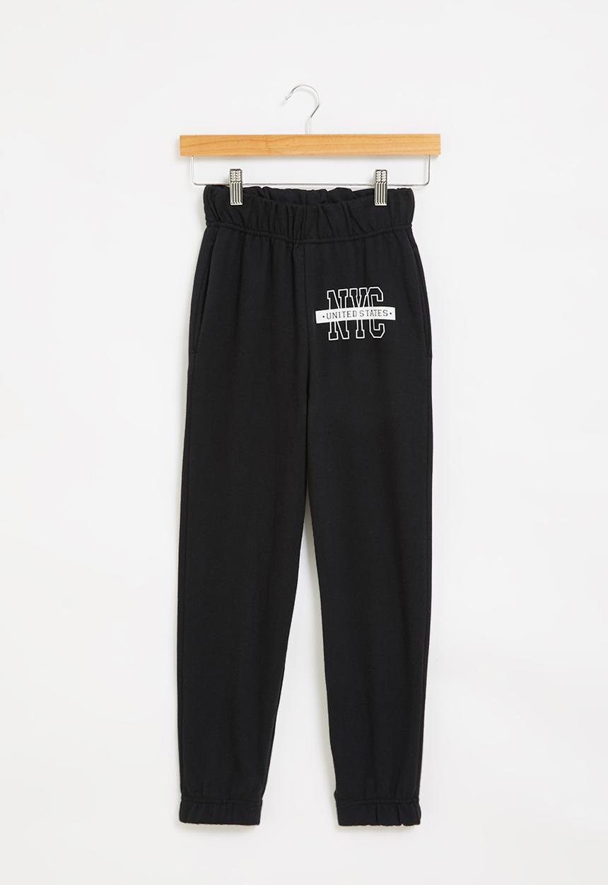 Rebel Republic - Printed trackpants - black