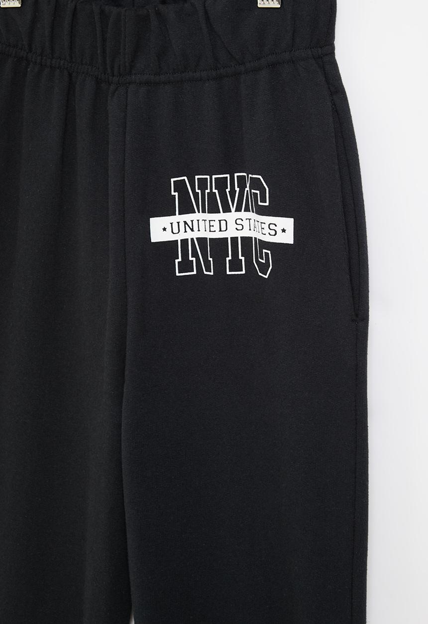 Rebel Republic - Printed trackpants - black