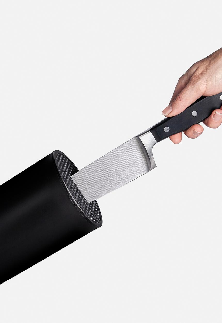 Humble & Mash - Universal knife storage block - black