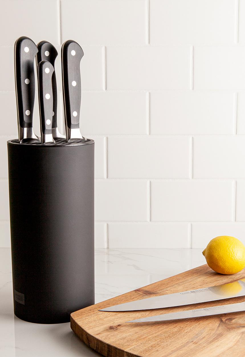 Humble & Mash - Universal knife storage block - black