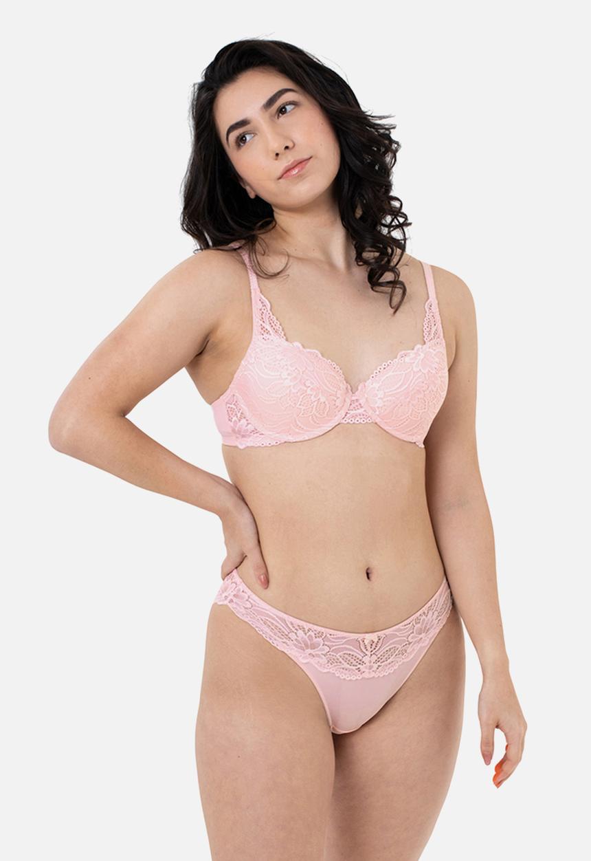 DORINA - Angie light padded demi bra - pink