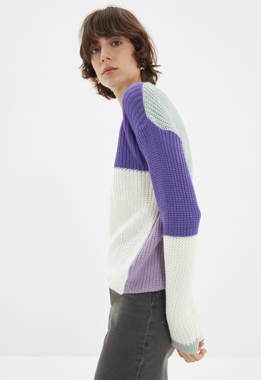 Trendyol - Color block knitwear sweater - multi 