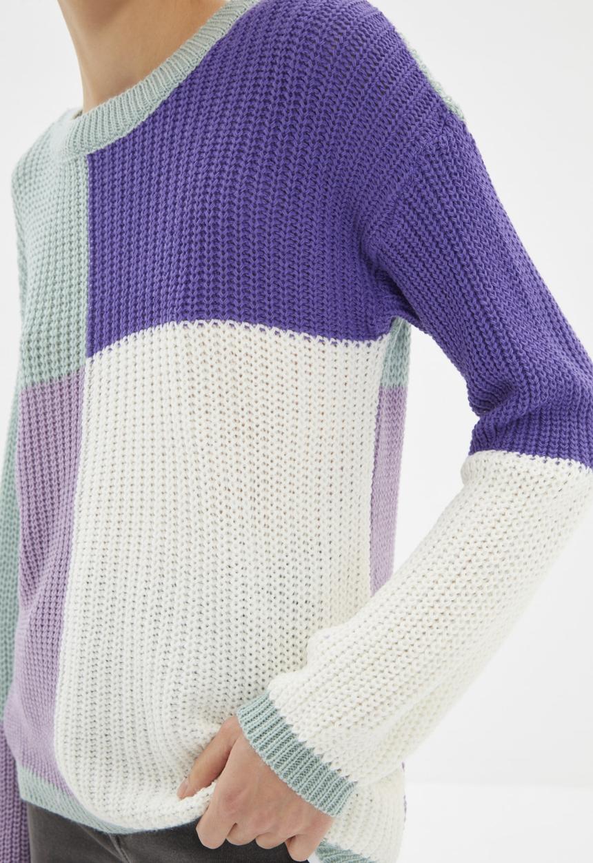 Trendyol - Color block knitwear sweater - multi 