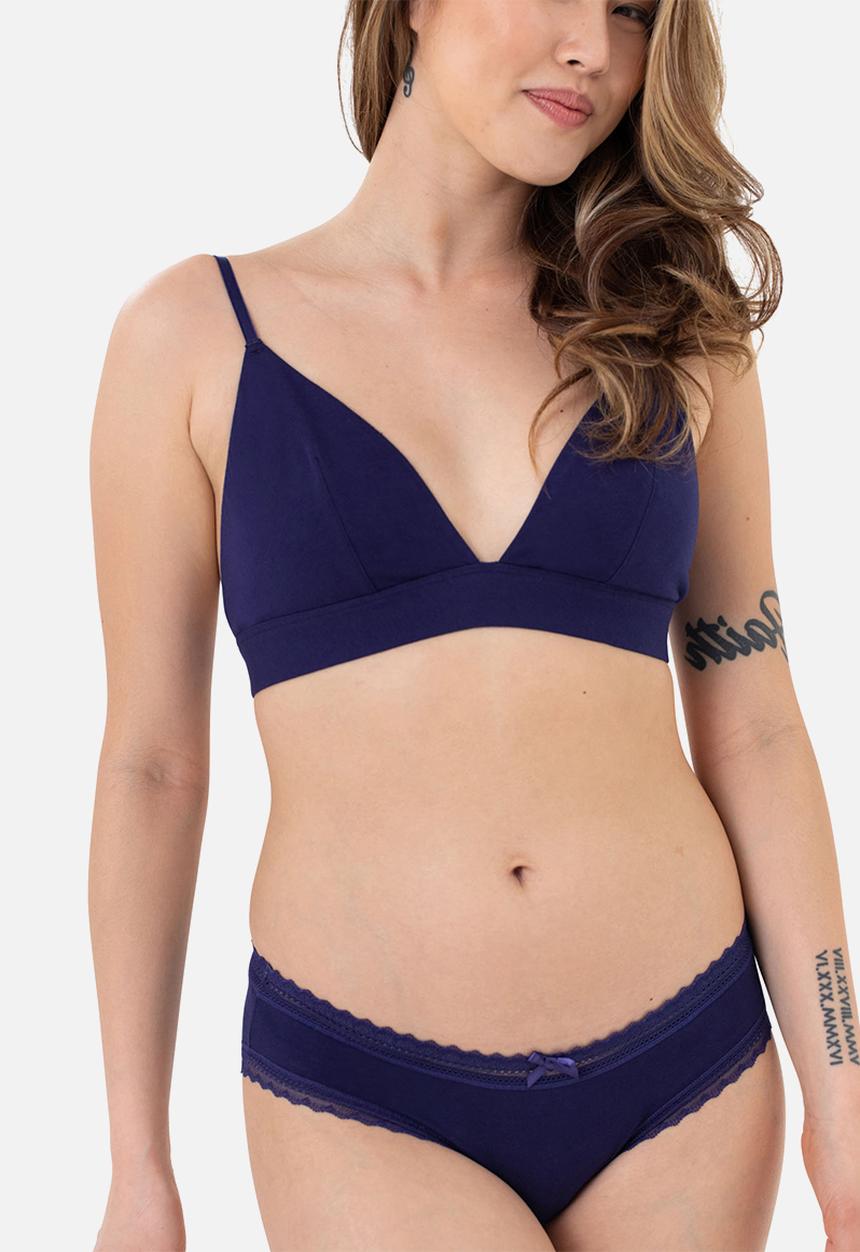 DORINA - Lila 2 pack non padded bralette - ink & pink