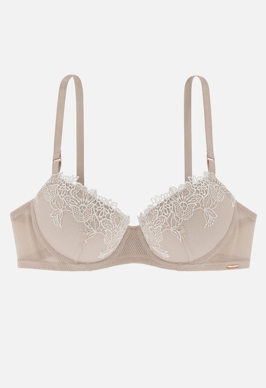 DORINA - Varda push up balcony bra - beige