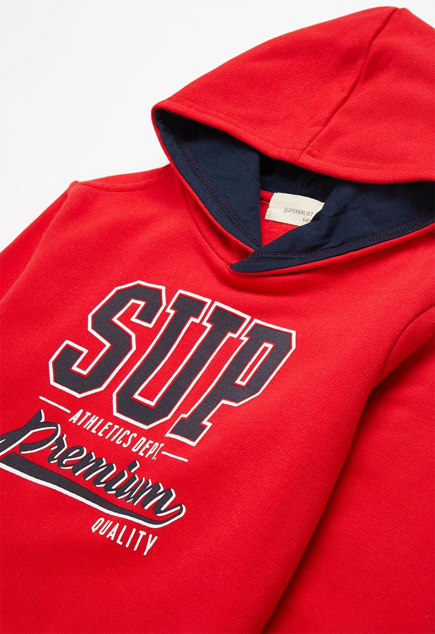 Superbalist Kids - 2 Pack graphic hooded sweatshirt - red & navy