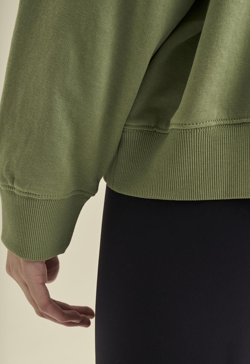 POLO - Wmn logo sweater - sea green