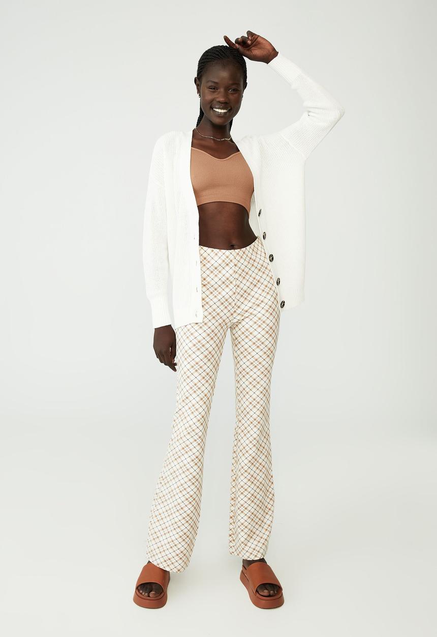 Cotton On - Everyday rib boyfriend cardi - snow white