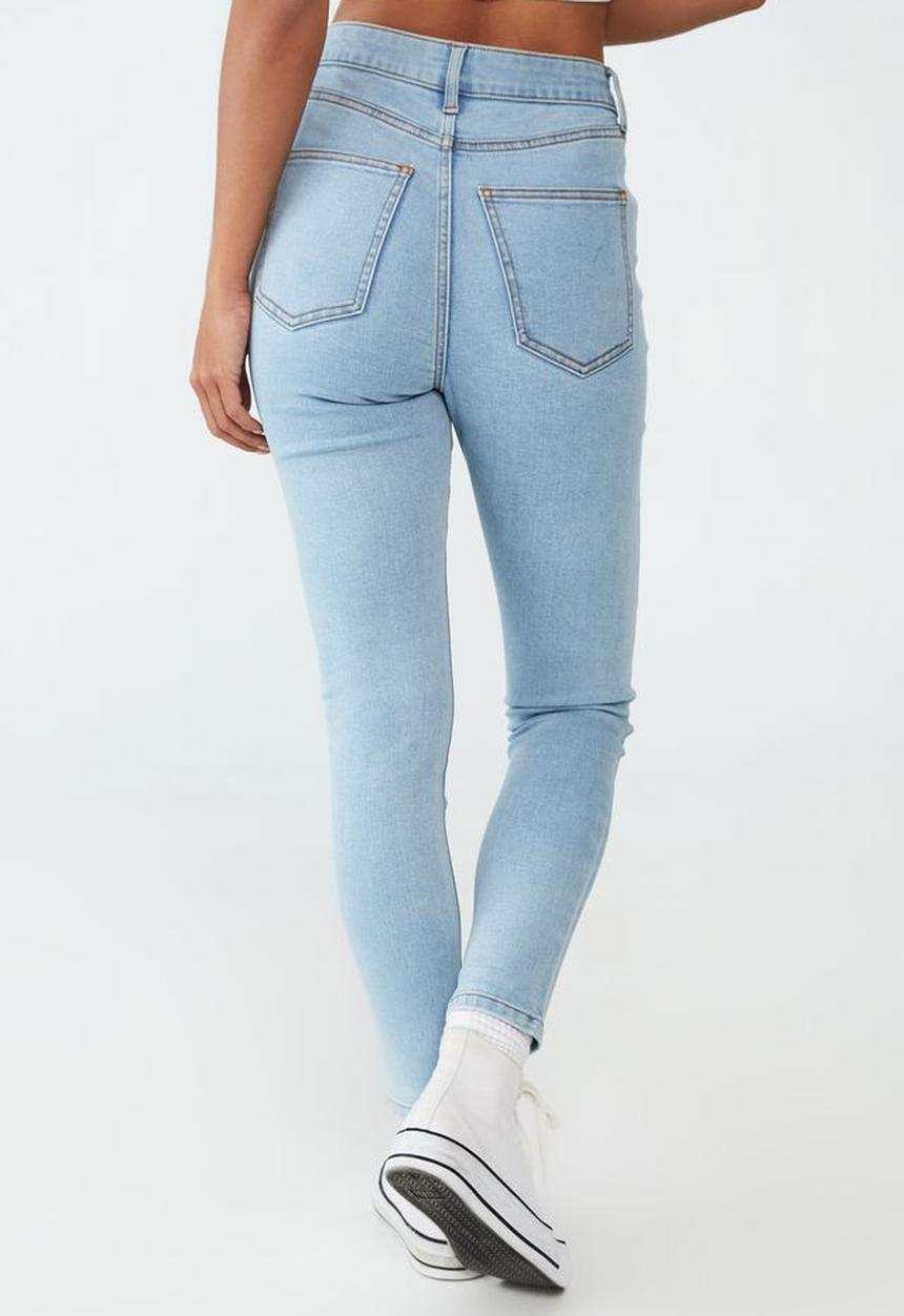 Cotton On - High rise cropped skinny jean - wave blue