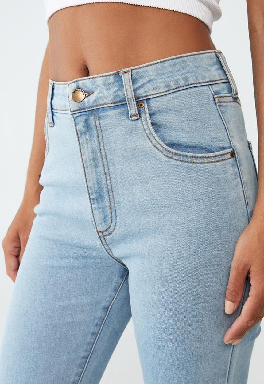 Cotton On - High rise cropped skinny jean - wave blue