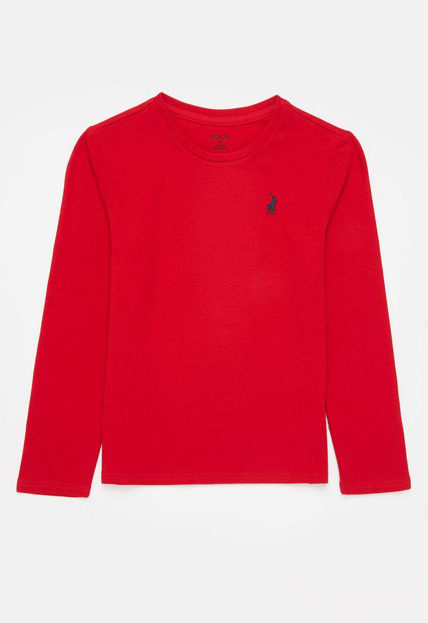 POLO - Girls classic long sleeve tee - red