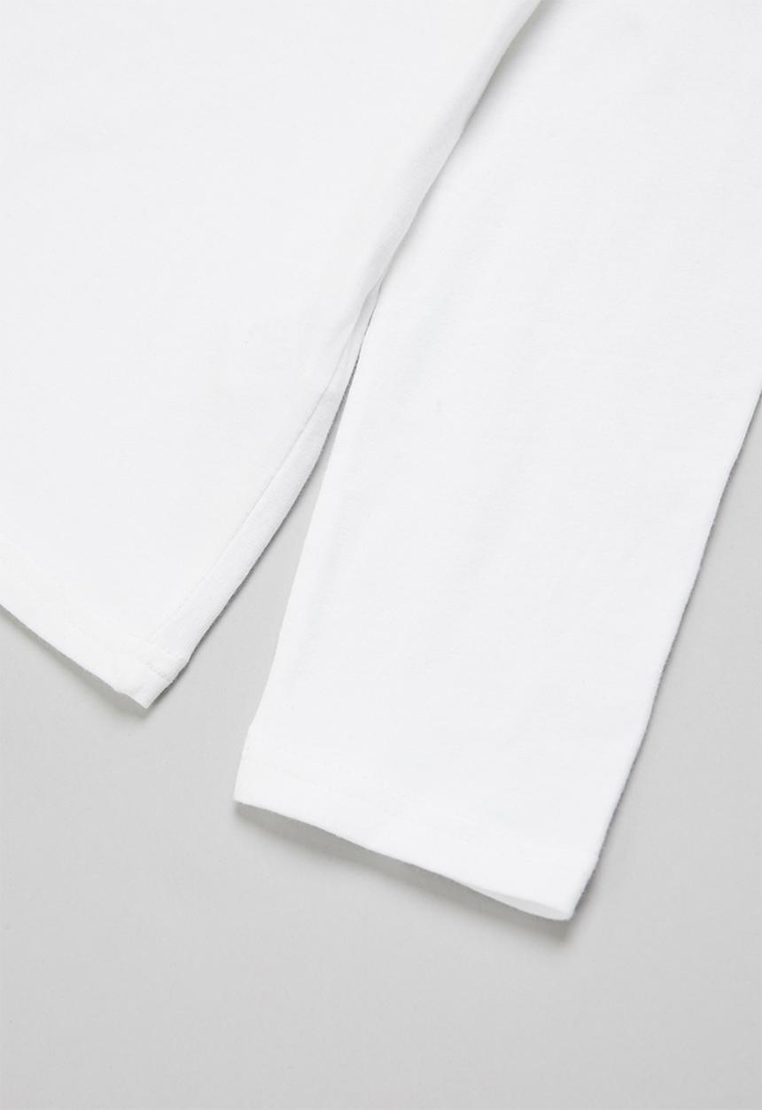 POLO - Girls classic long sleeve tee - white