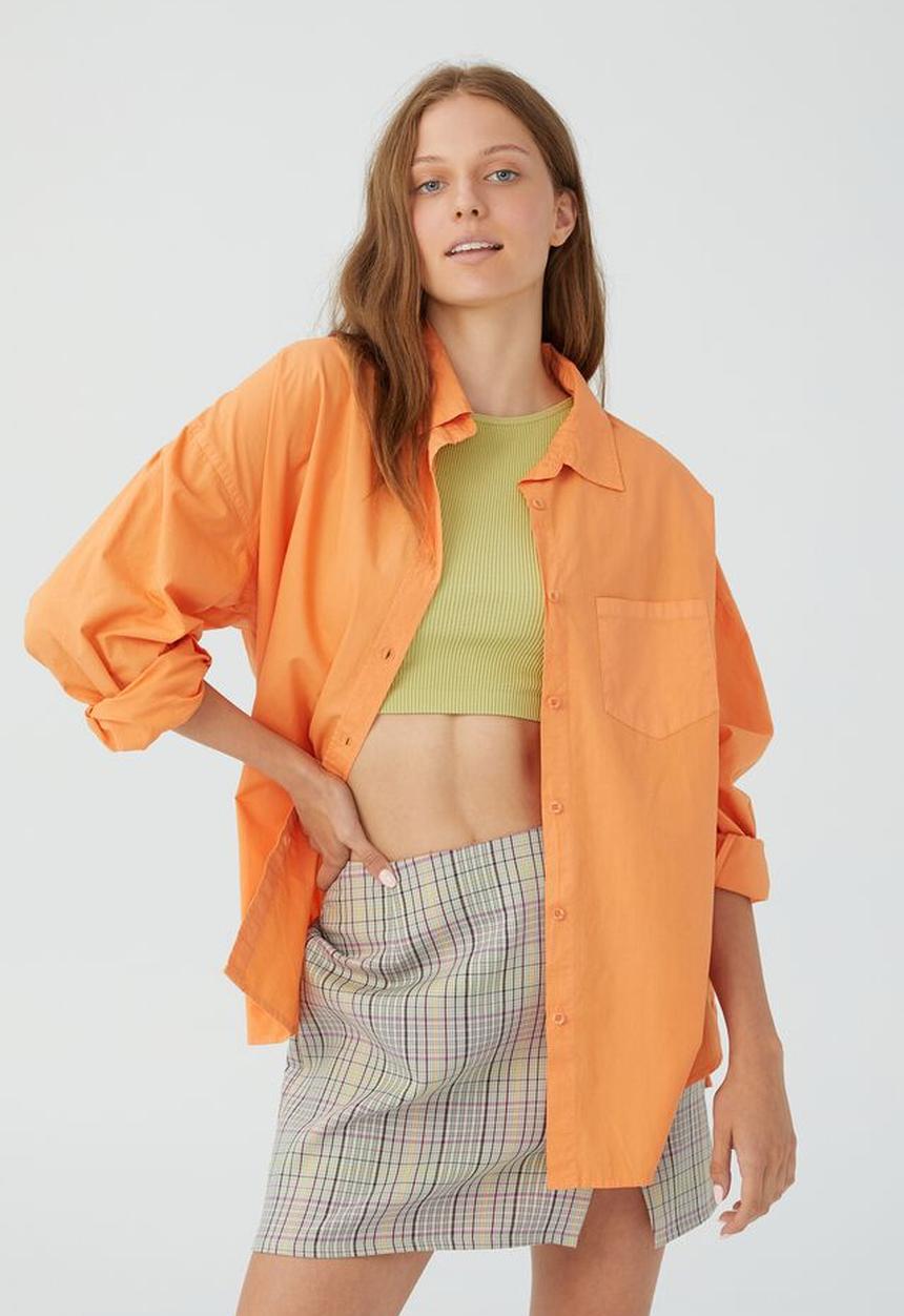Cotton On - Dad shirt - sweet orange