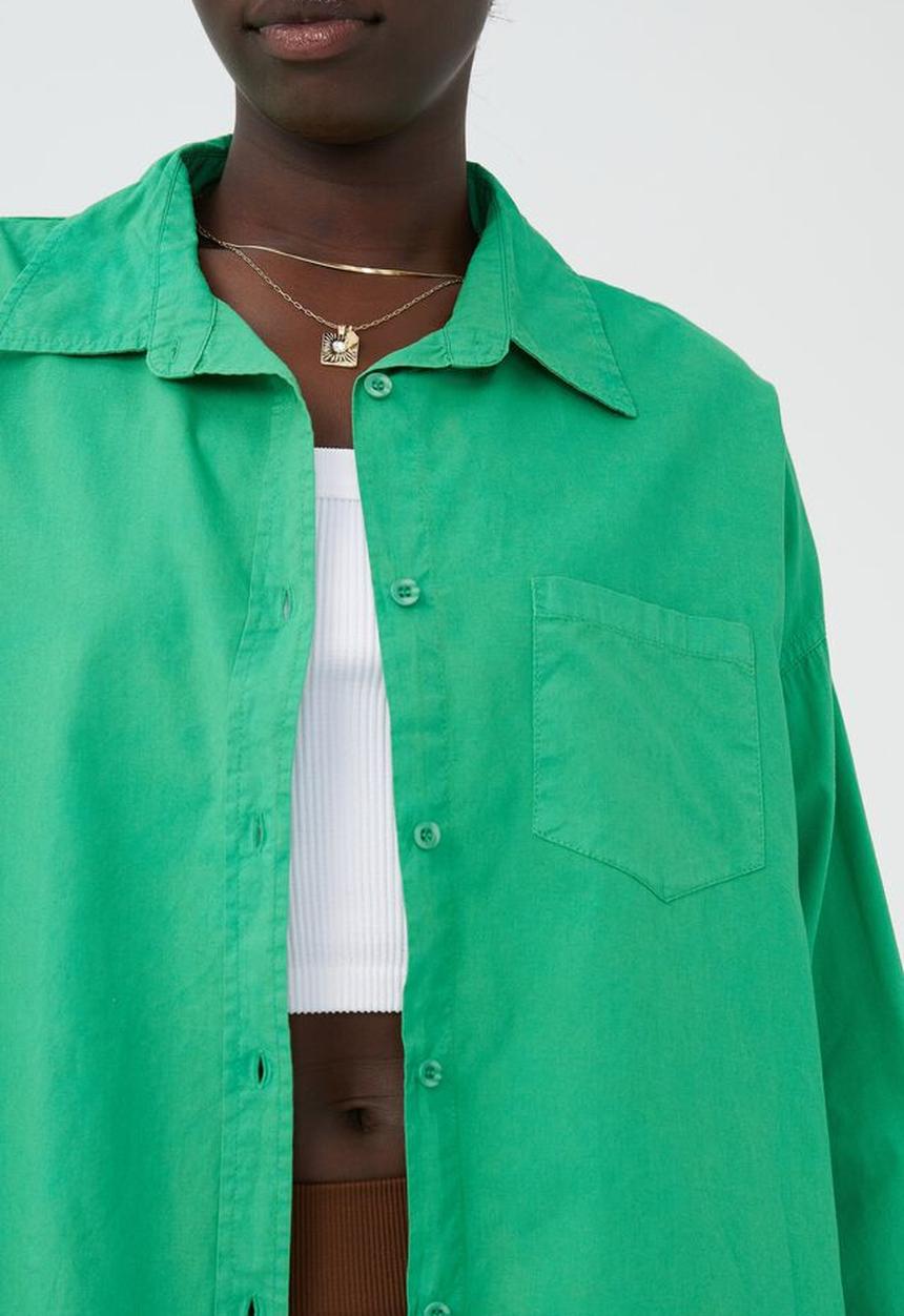 Cotton On - Dad shirt - emerald green
