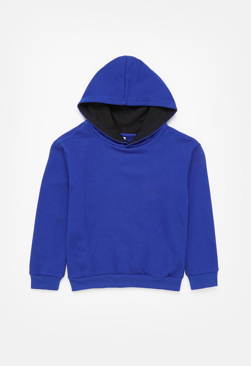 Pop Candy - Boys 2 pack graphic hooded sweatshirt - royal & black