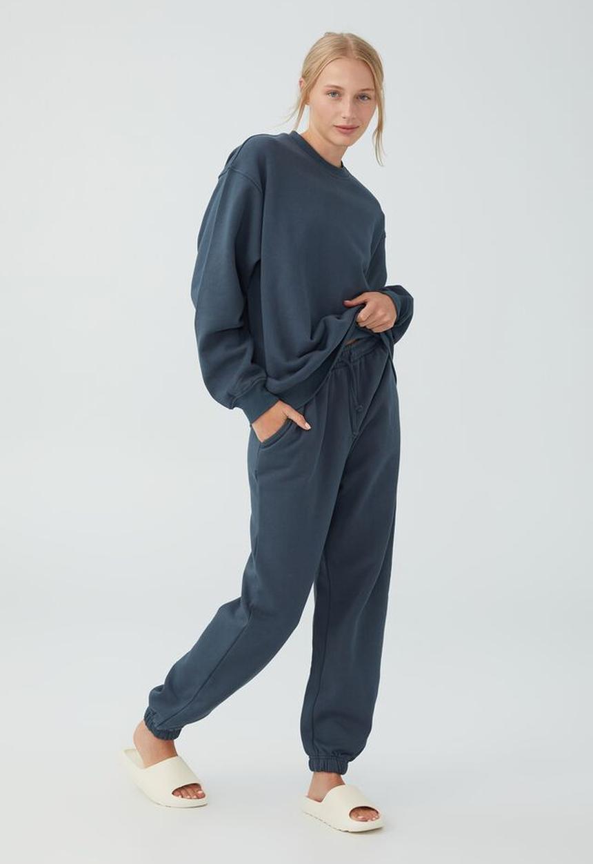 Cotton On - Classic crew sweatshirt - washed navy