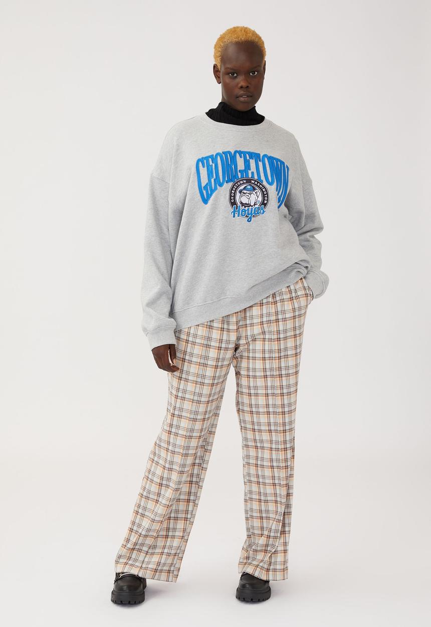 Cotton On - Curve ncaa crew sweatshirt - lcn ncaa georgetown/grey marle