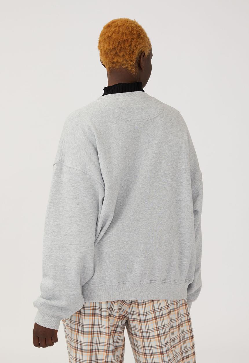 Cotton On - Curve ncaa crew sweatshirt - lcn ncaa georgetown/grey marle