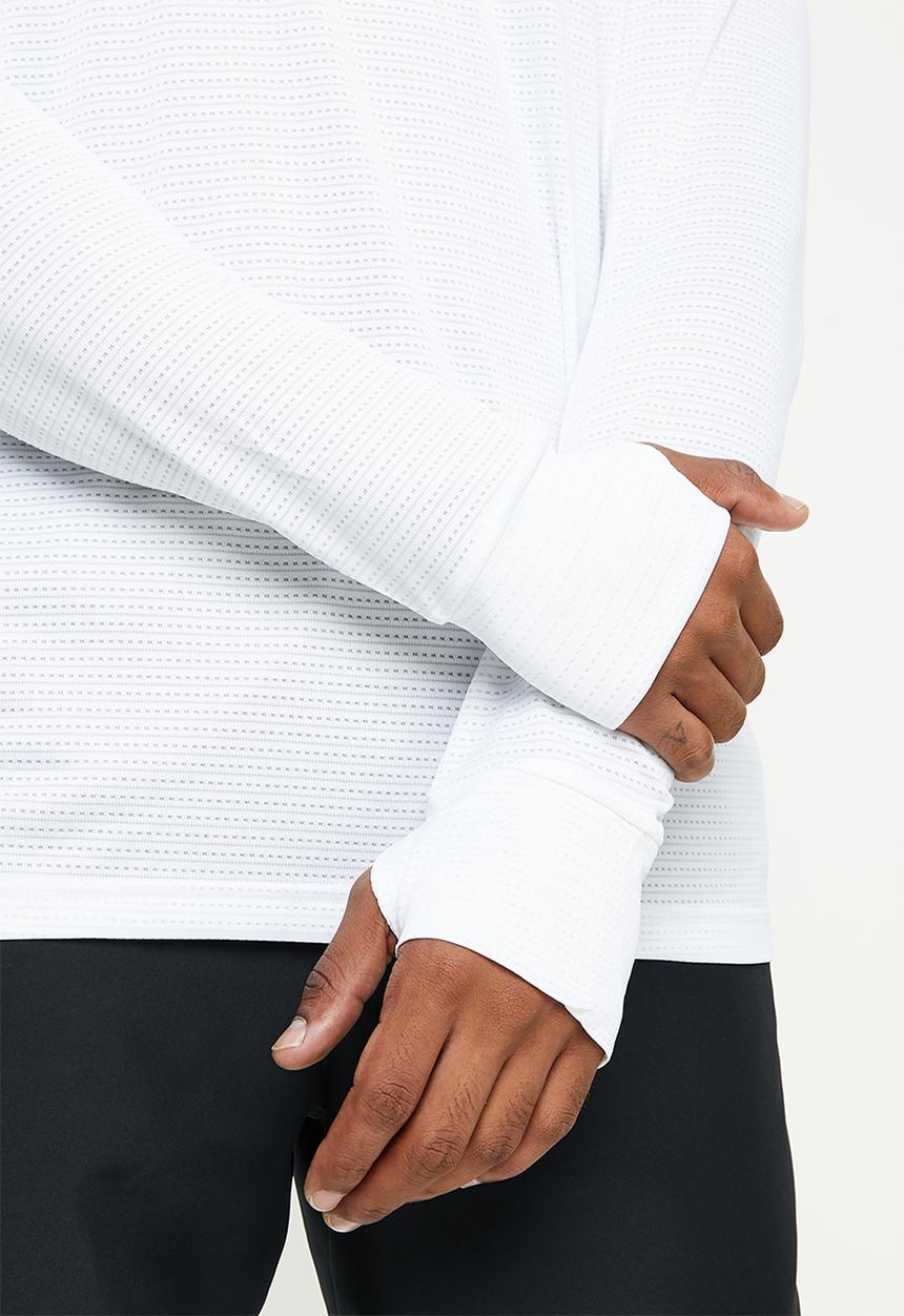 adidas Performance - Own the Run Long Sleeve Tee- White