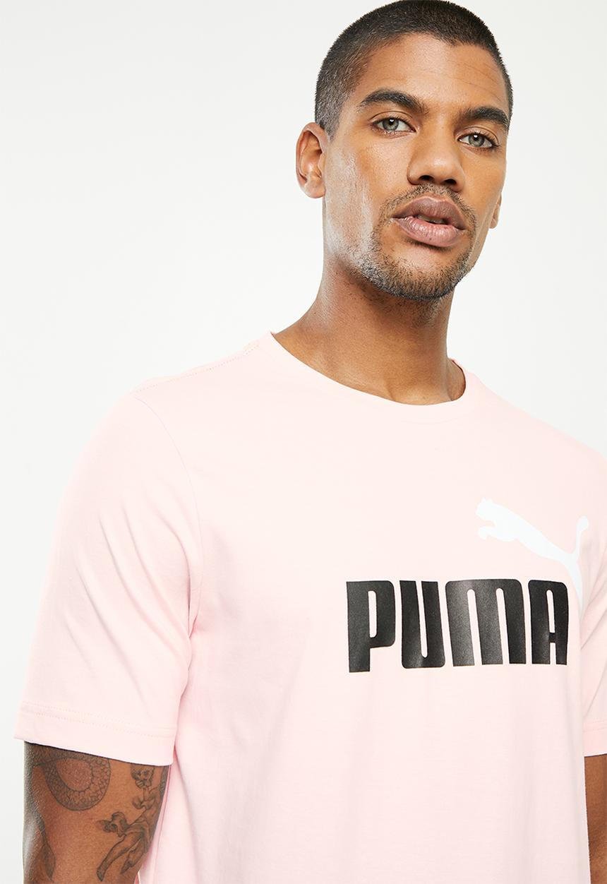 PUMA - Ess+ 2 col logo tee - pink