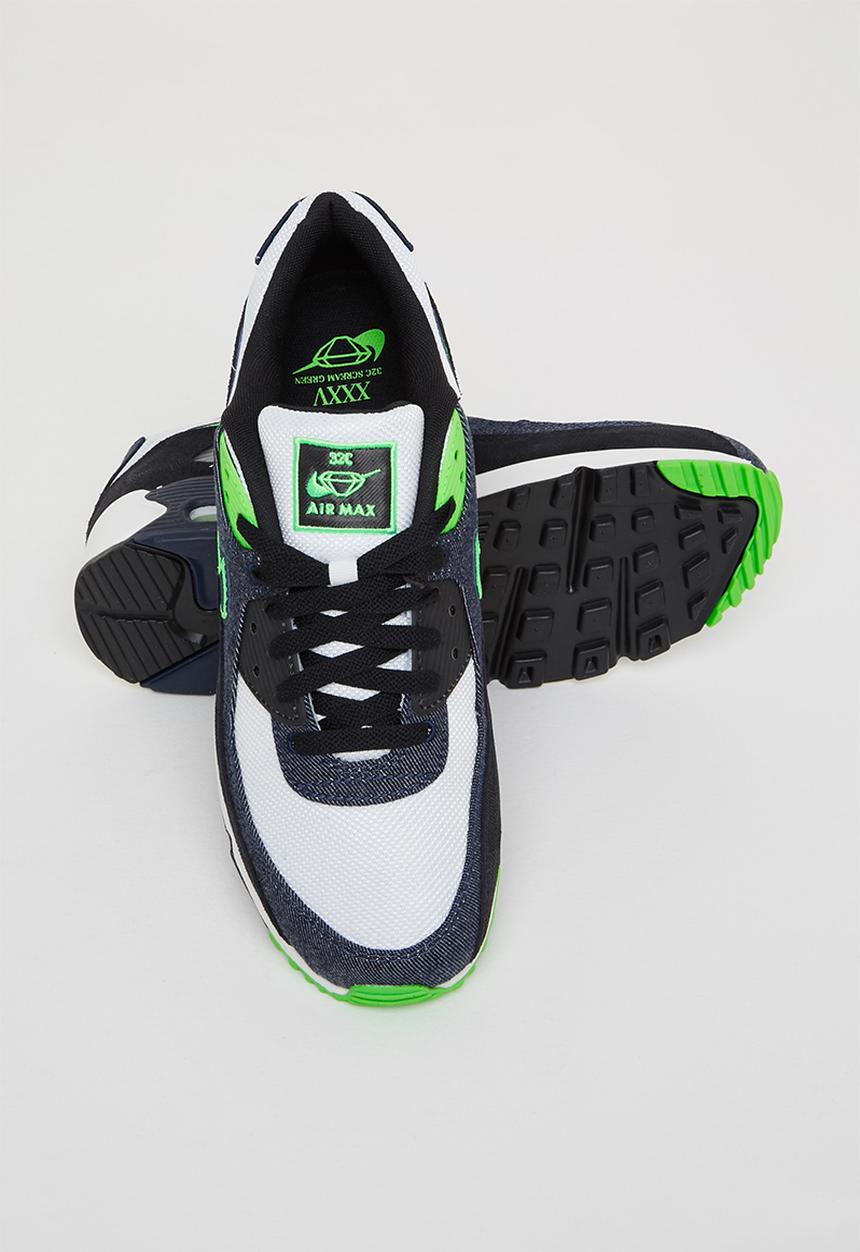 Nike - Nike air max 90 se - black/obsidian-scream green-summit white