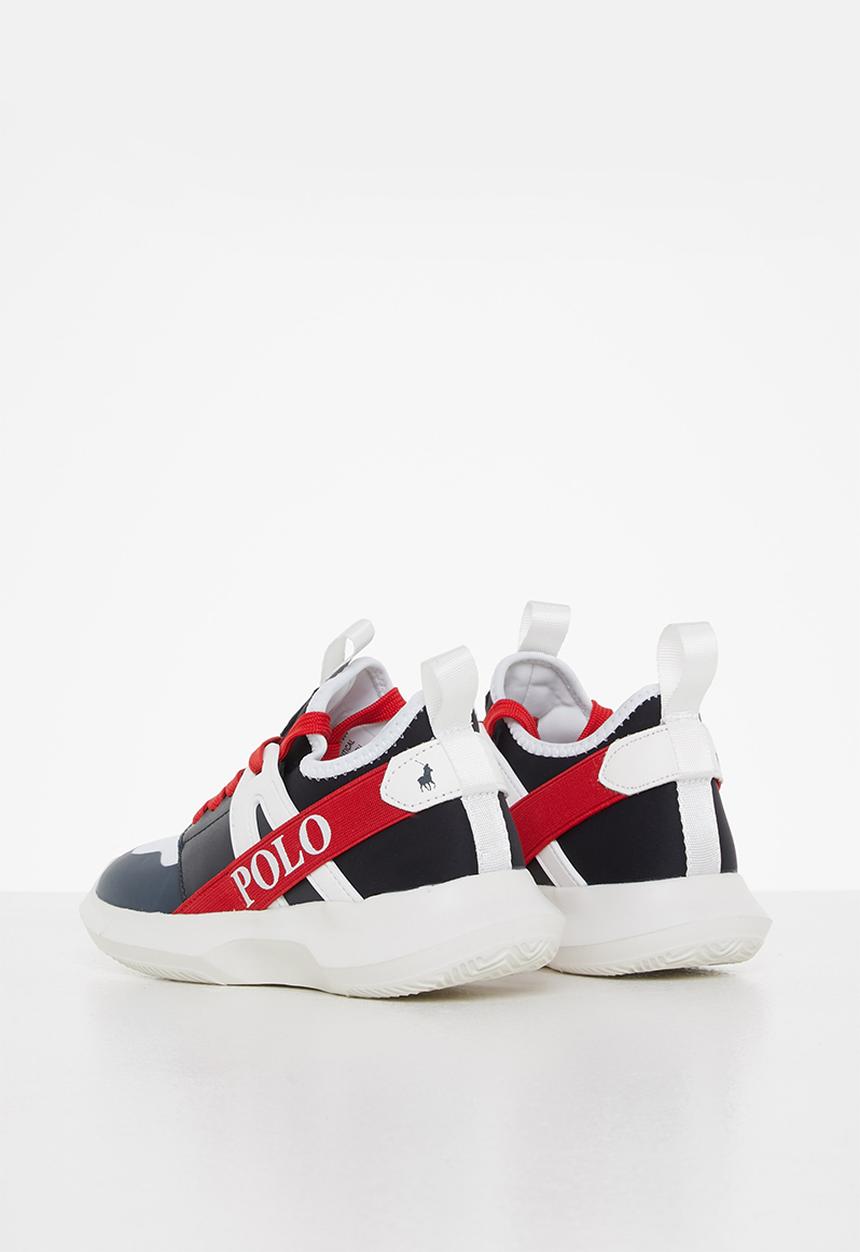 POLO - Kids elastic lace up knit sneaker - nautical
