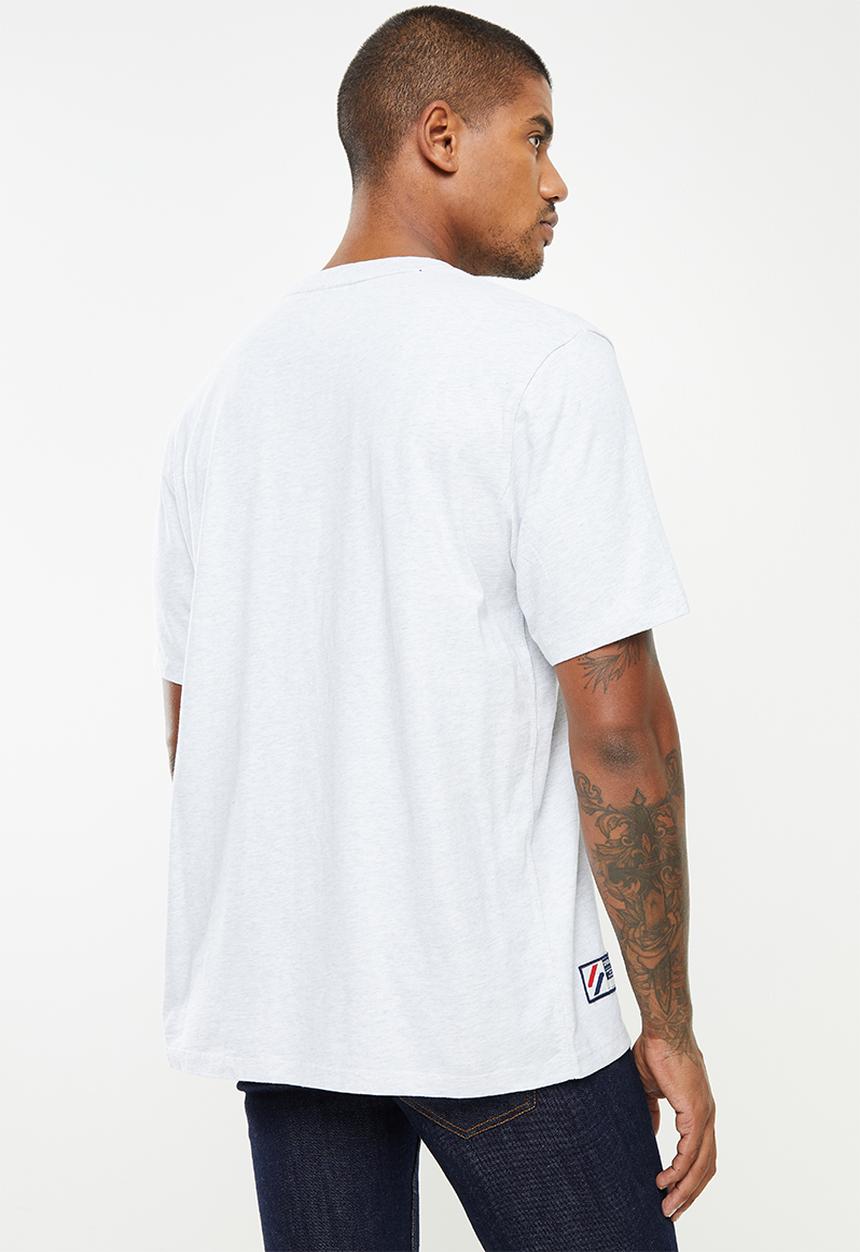 Superdry. - Superdry code essential tee - ice marle