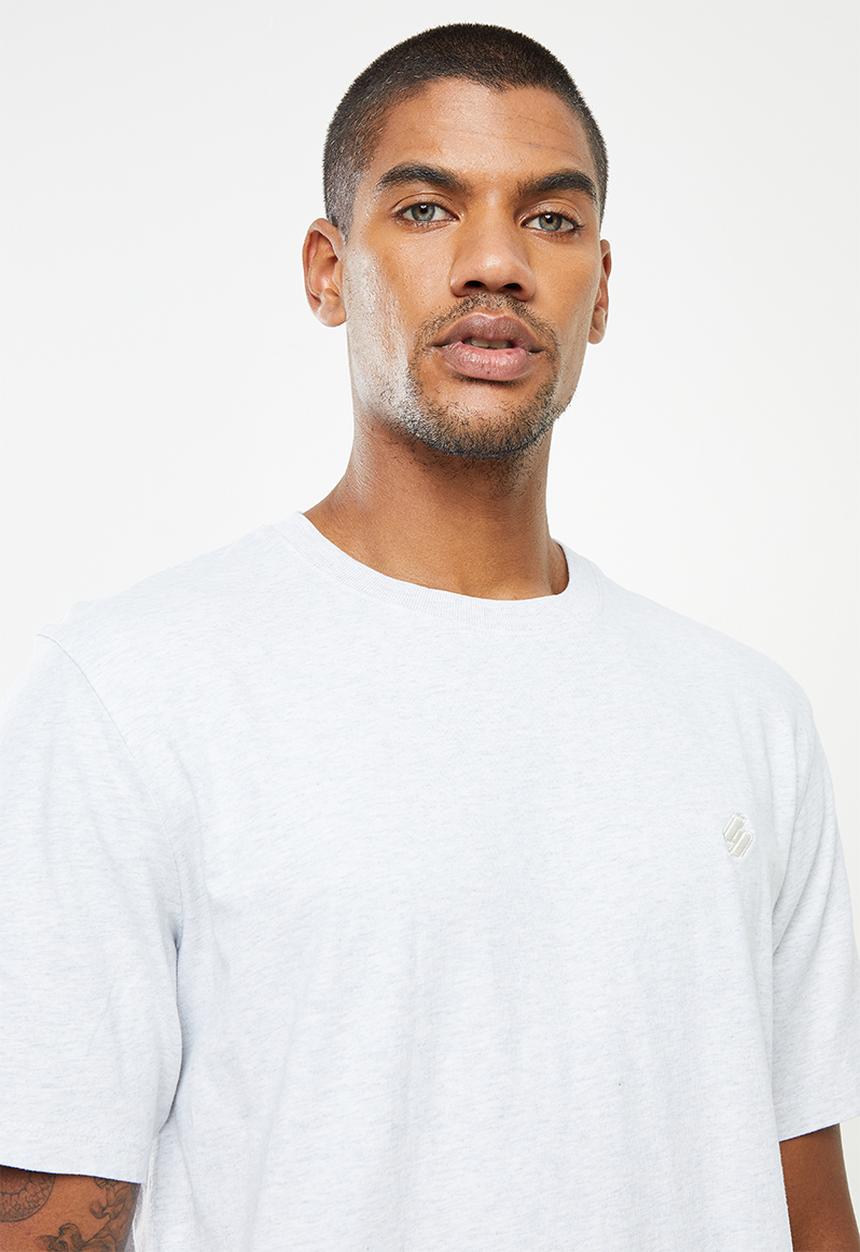 Superdry. - Superdry code essential tee - ice marle