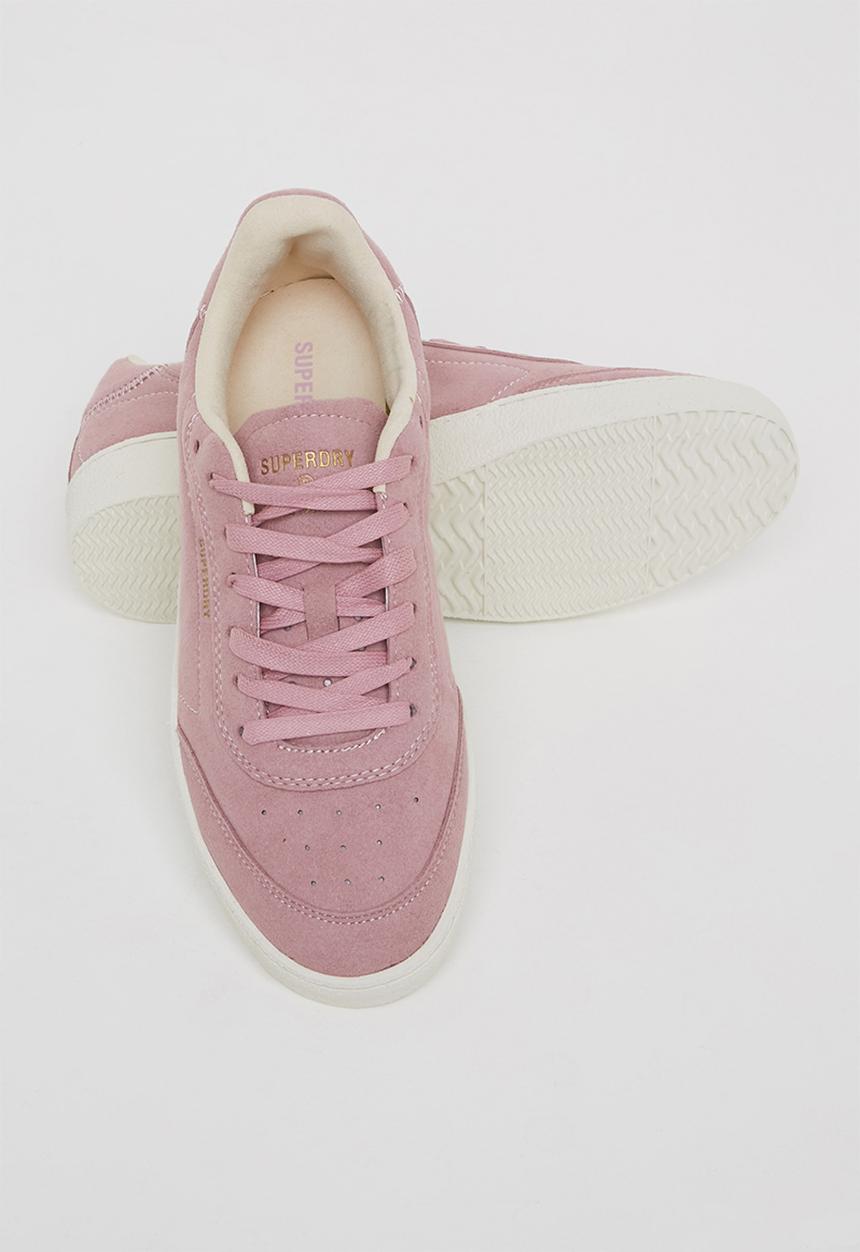 Superdry. - Vegan retro ov sleek trainer - soft pink