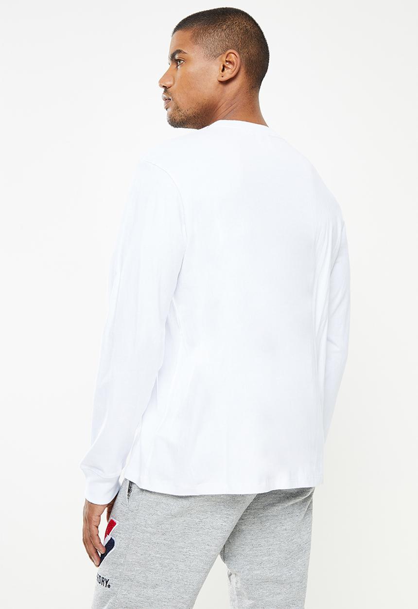 Superdry. - Superdry code logo che long sleeve top - optic