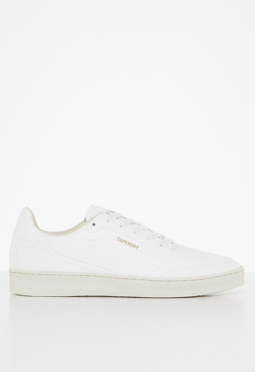 Superdry. - Vegan retro ov sleek trainer - white