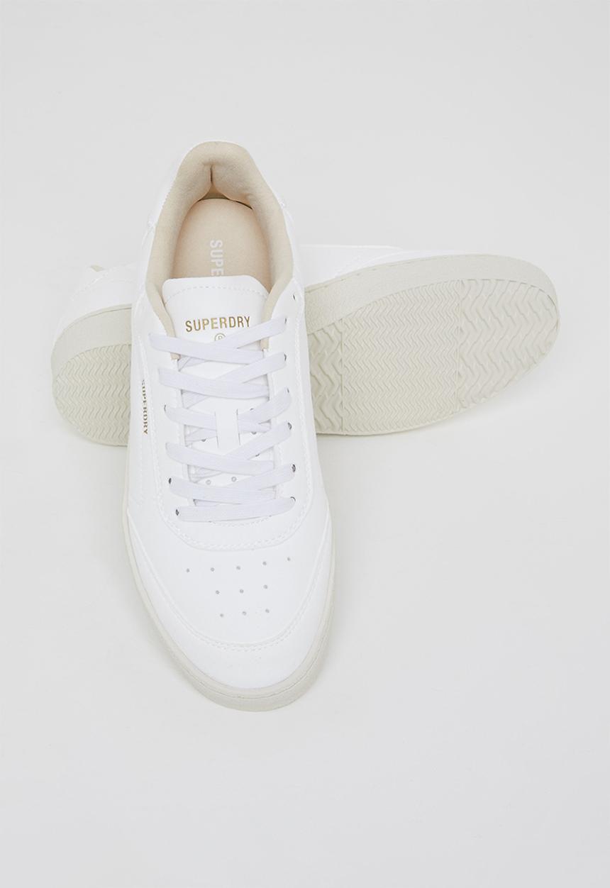 Superdry. - Vegan retro ov sleek trainer - white